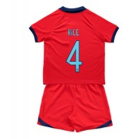England Declan Rice #4 Fotballklær Bortedraktsett Barn VM 2022 Kortermet (+ korte bukser)